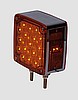Square Red/Amber Dual Post Led, Driver Side, ea