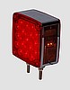Square Red/Amber Dual Post Led, Pssgr Side, ea