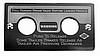Kenworth 02-05 Park Brake Statement Plate, ea