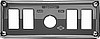 Kenworth 02-05 Ignition Trim Plate, ea
