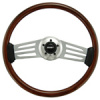 18" Mahogany 2 Spoke w/ Horizontal Slots