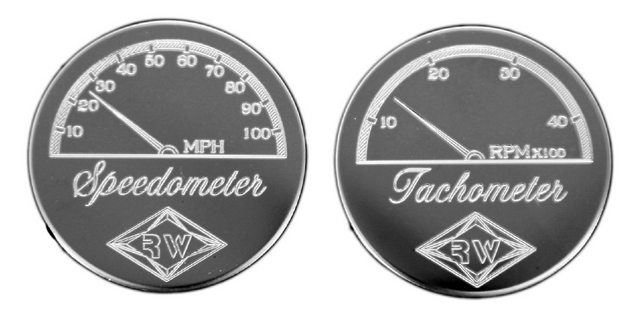 Peterbilt Speed/Tach Gauge Emblems, pr